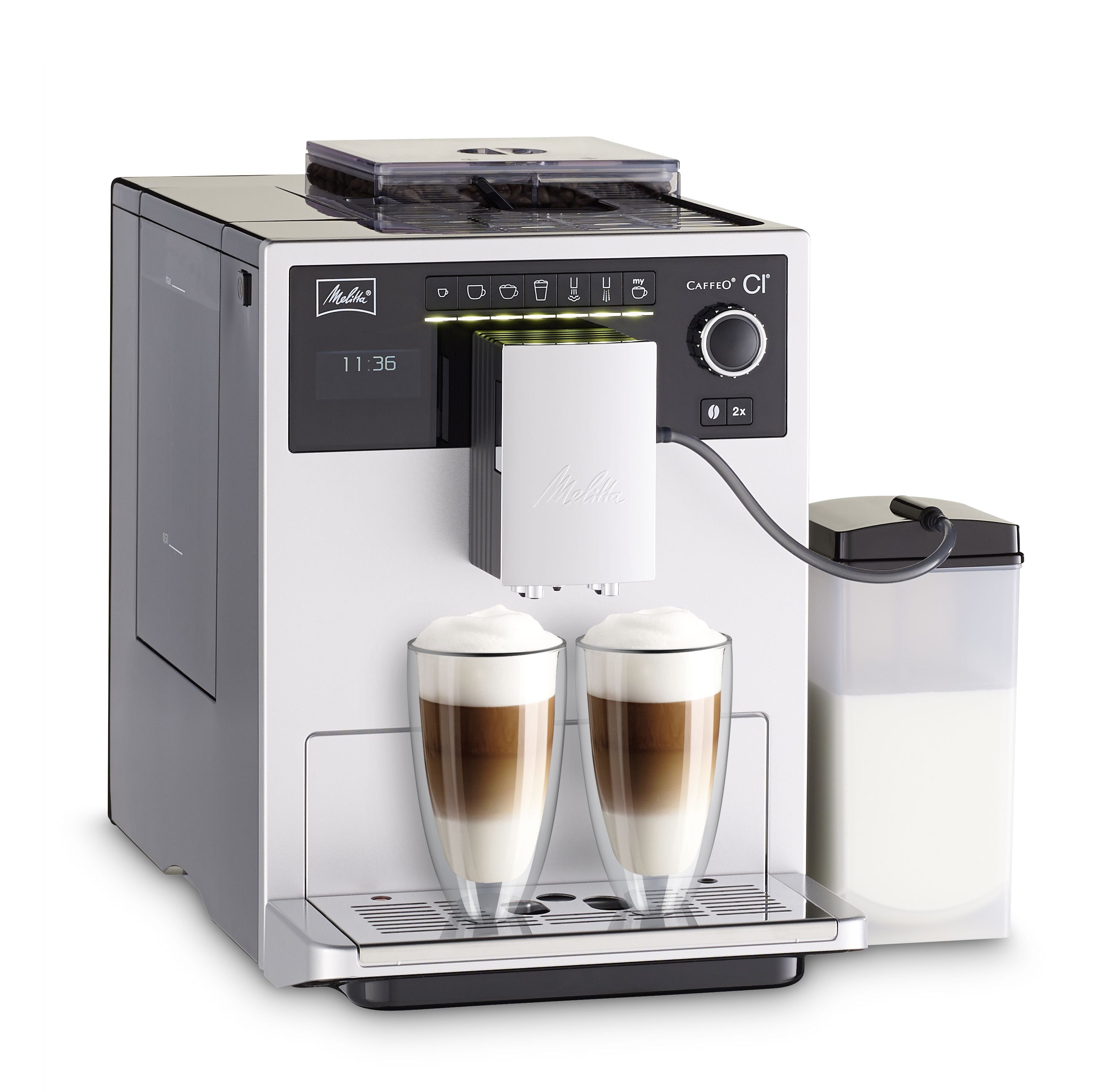 Melitta Kaffeevollautomat CI E970-101 Programmierbare Brühtemperatur Silber