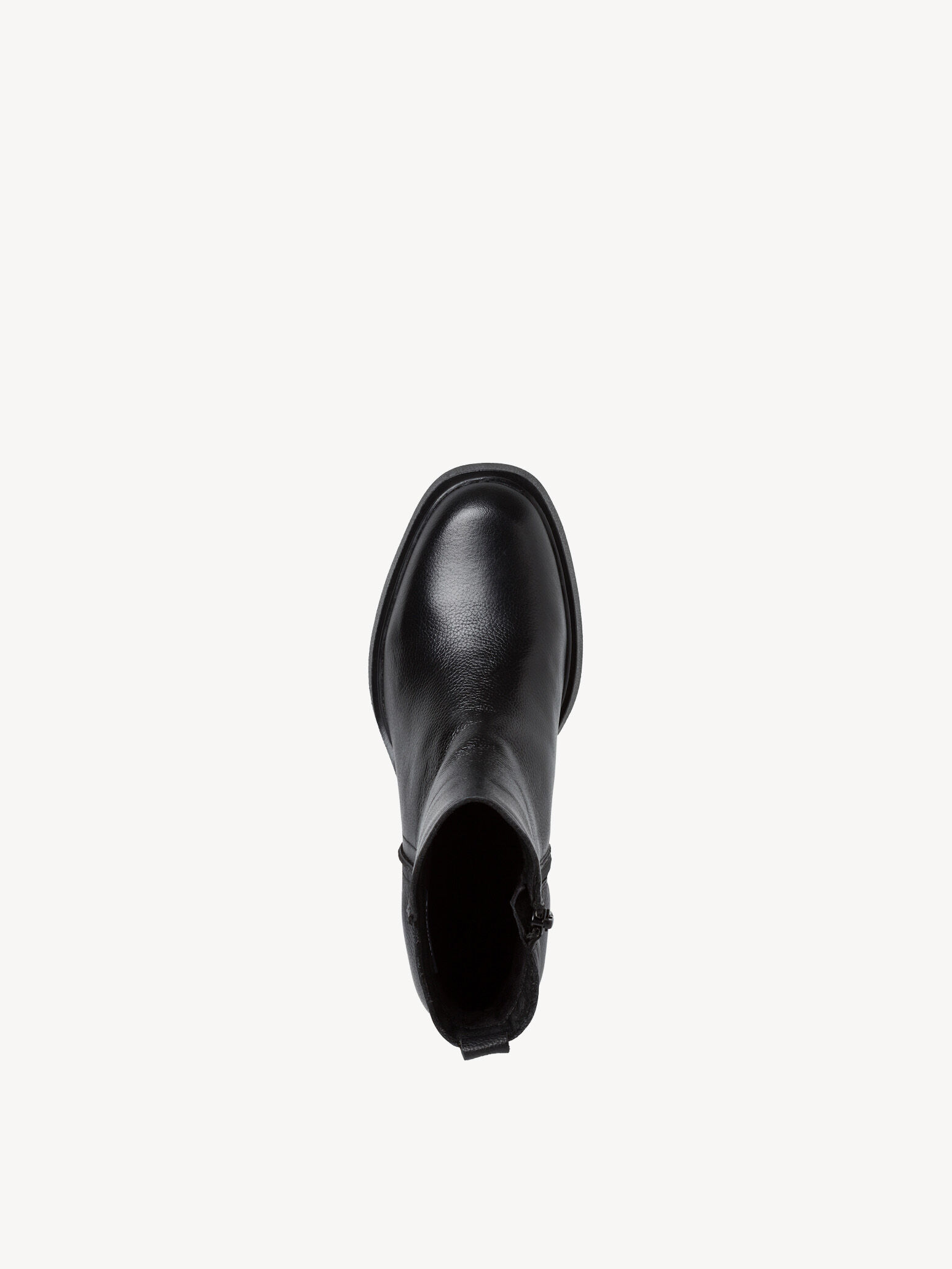 Bottine en cuir - noir