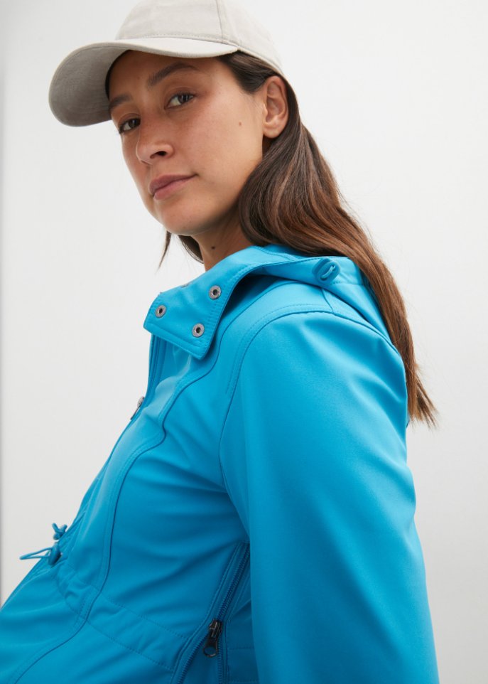 Softshell-Tragejacke / Umstandsjacke, weitenregulierbar