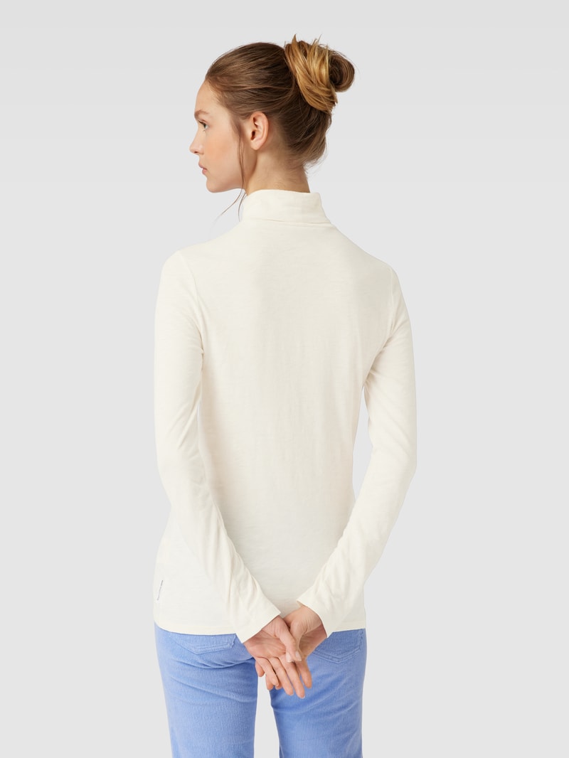 Longsleeve mit Rollkragen in offwhite