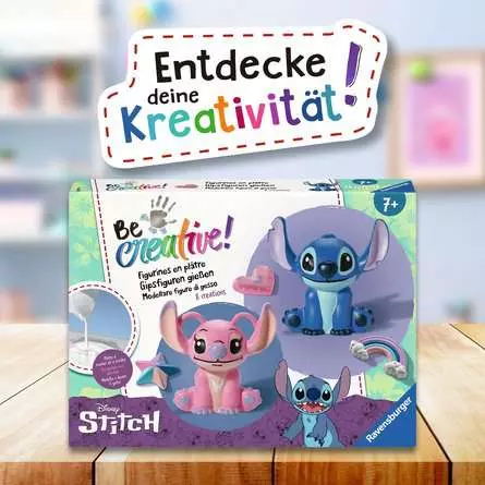 Bastelset DIY Gipsgießen Stitch - Bastelset für Kinder ab 7 Jahren