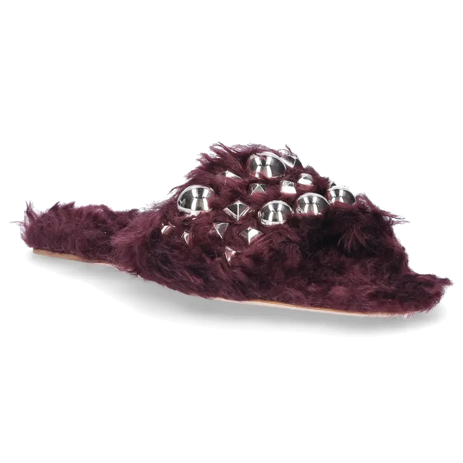 Miu Miu - Sandalen Lammfell - rot