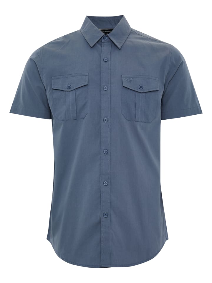 Threadbare Kurzarmhemd THBFurore in Dusky Blue günstig kaufen