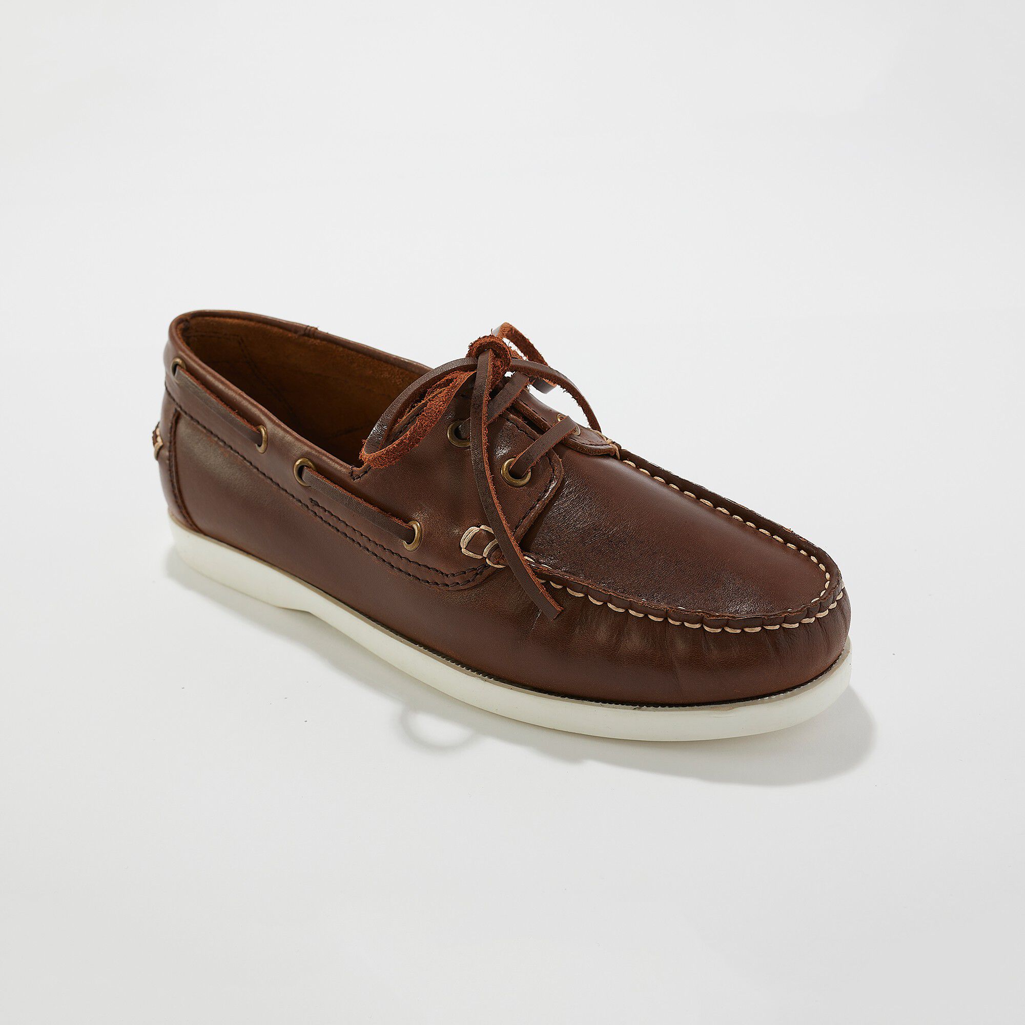 Chaussures bateau en cuir