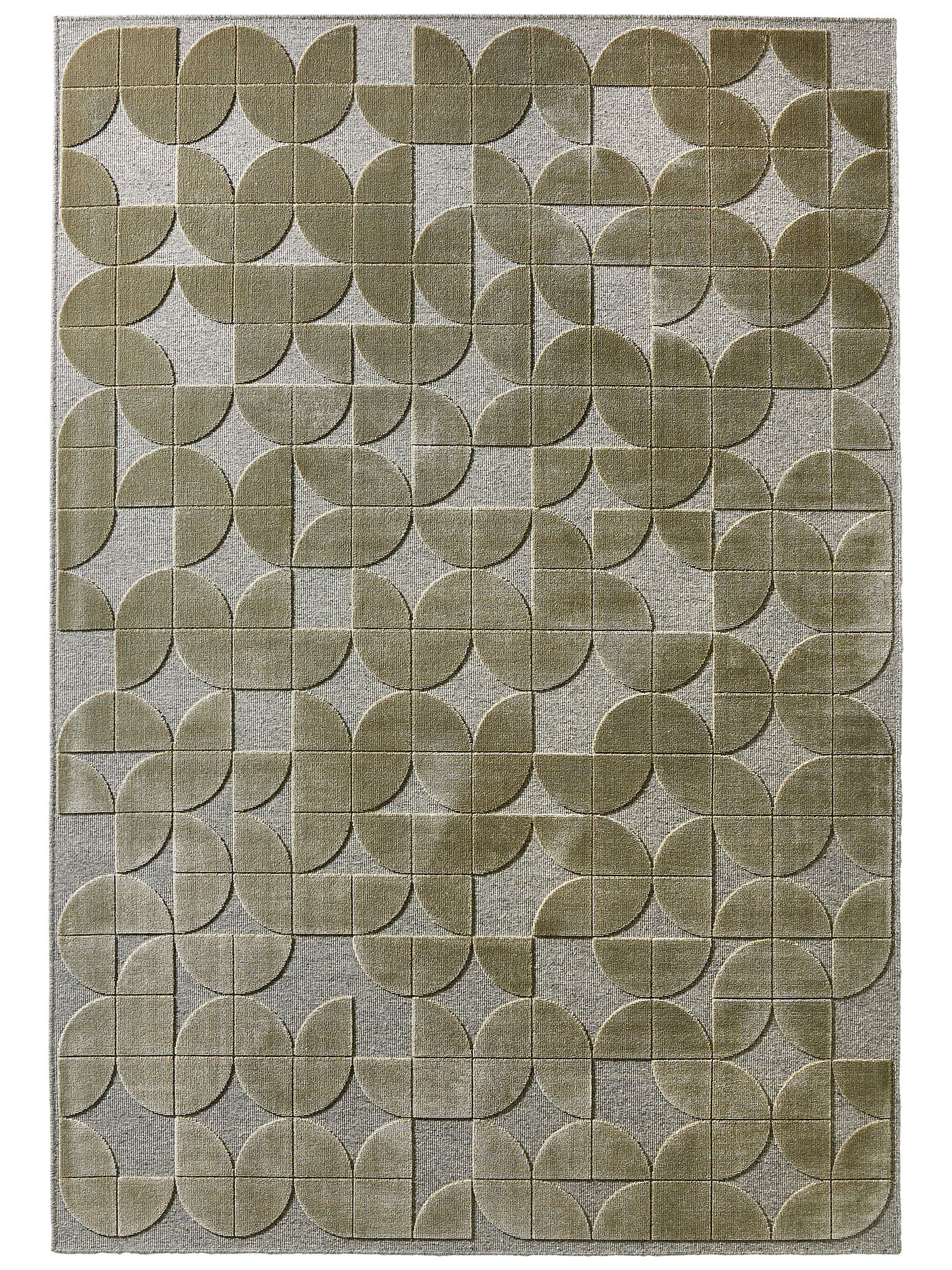 Butterfield Moderner Teppich, Olive