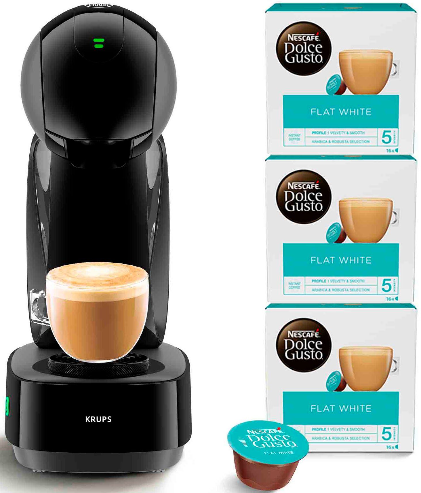 NESCAFÉ® Dolce Gusto® Kapselmaschine KP2708 Infinissima Touch Automatic, inkl. 3 Paketen Dolce Gusto Flat White im Wert von UVP 17,97€