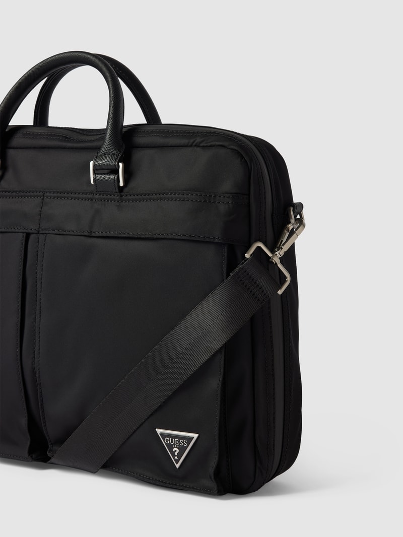 Laptoptasche mit Schulterriemen Modell 'CERTOSA' in schwarz