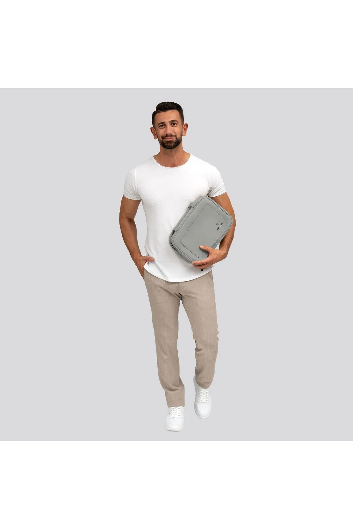 Pactastic  Kosmetiktasche - Grau