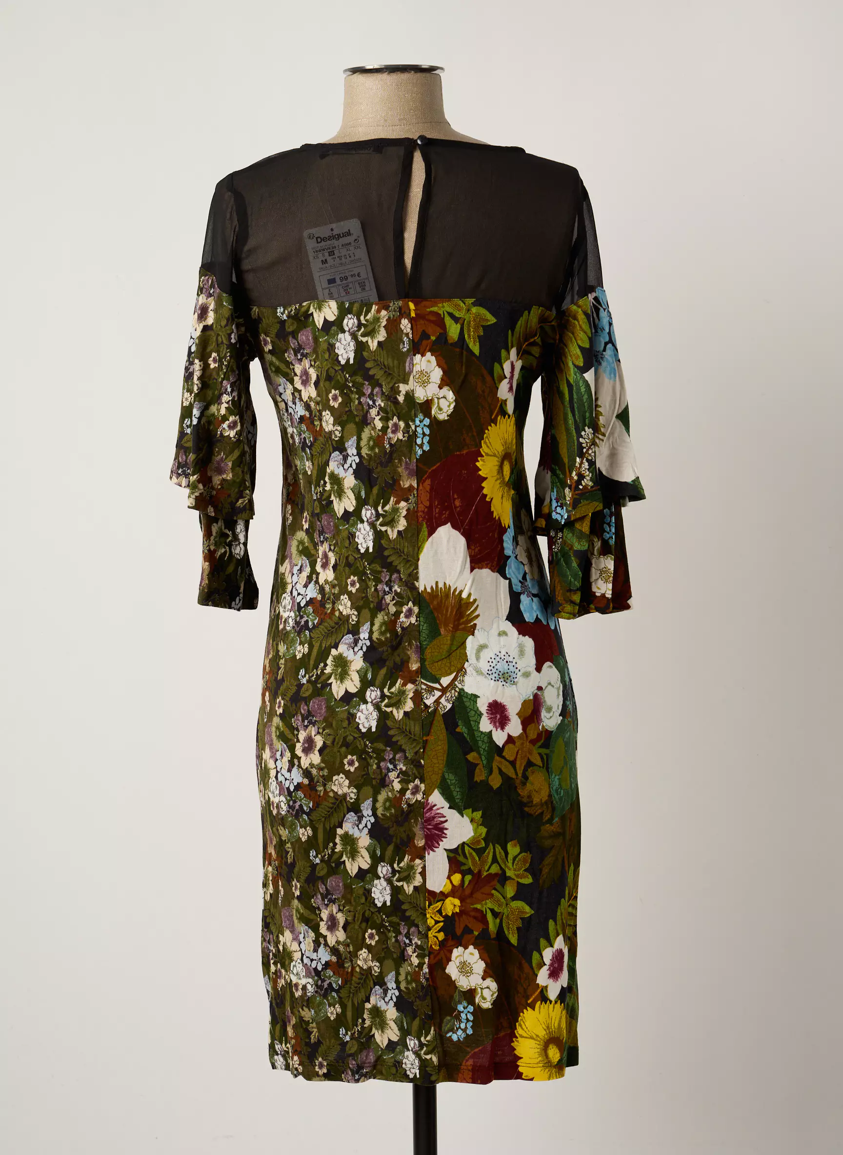 Desigual Robes Mi Longues Femme couleur vert