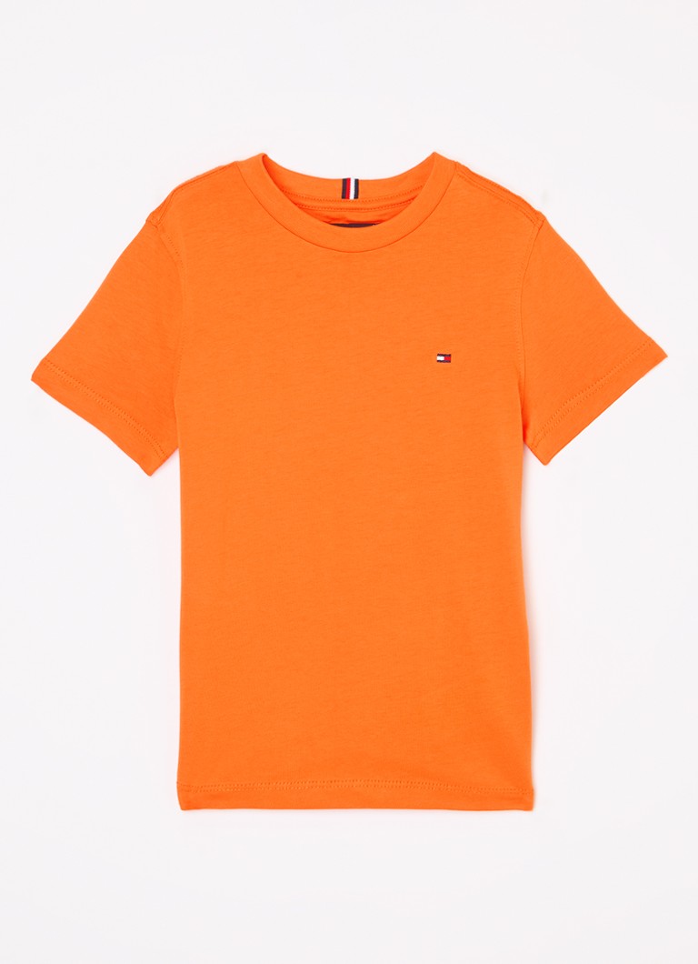 Tricou Tommy Hilfiger simplu cu logo brodat