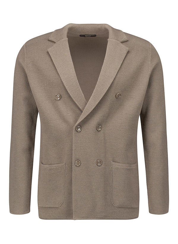 BOGGI MILANO, Stricksakko, Merinowolle extrafein, taupe