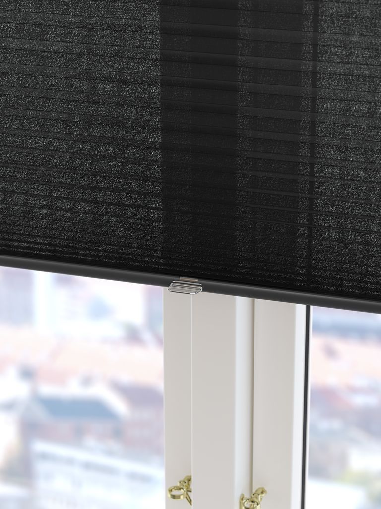 HOVDEN Żaluzja plisowana HOVDEN 80x160cm czarna bezprzewodowa