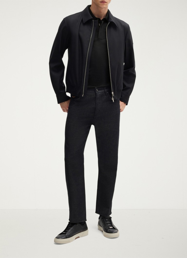 HUGO BOSS BOSS x ASTON MARTIN regular fit polo in silk blend with jacquard design