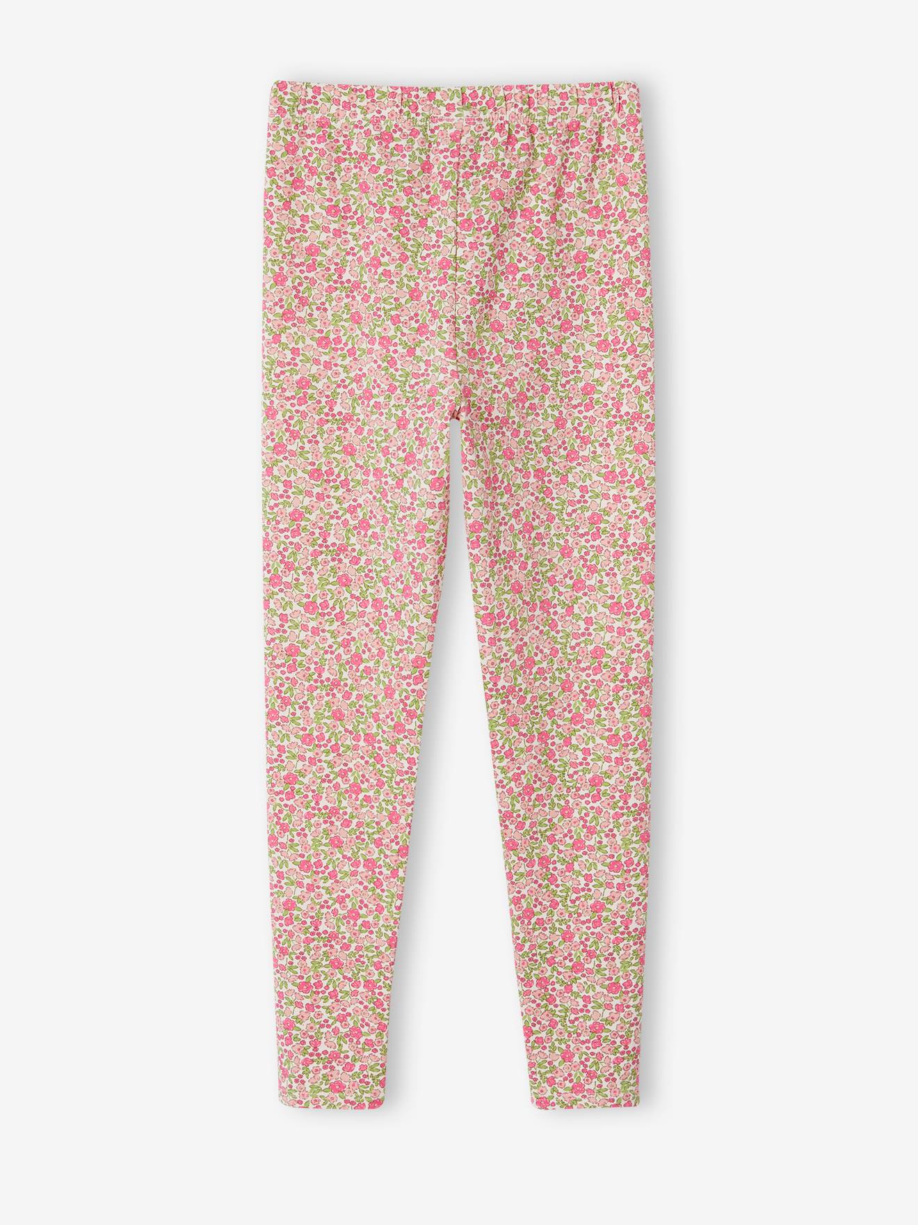 Vertbaudet 2er-Pack Mädchen Leggings BASIC - pack wollweiß kirschen