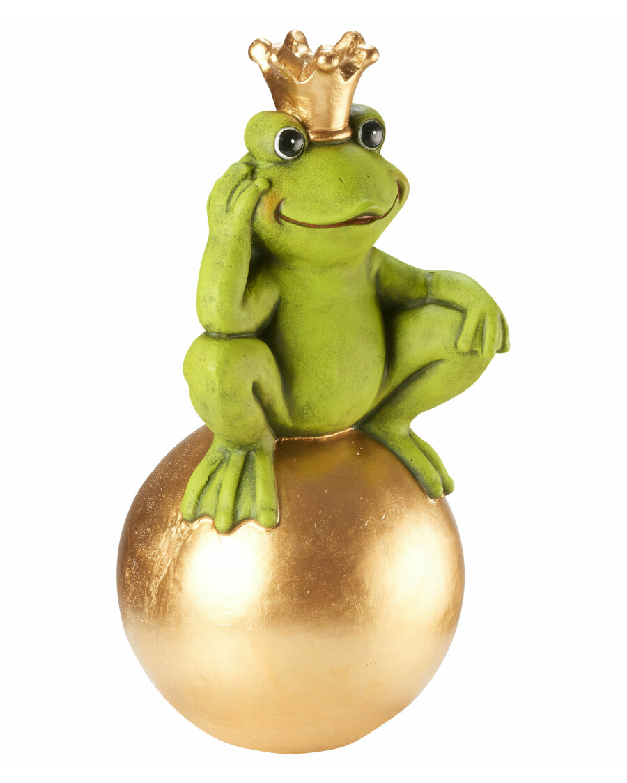 Deko-Frosch auf Kugel