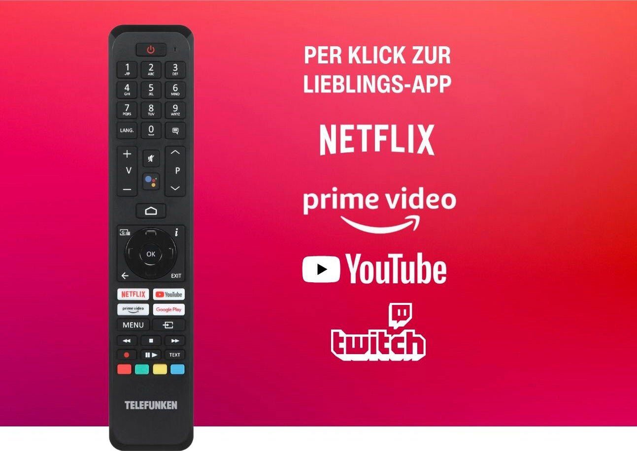 Telefunken D43Q660M2CW QLED-Fernseher (108 cm/43 Zoll, 4K Ultra HD, Smart-TV)