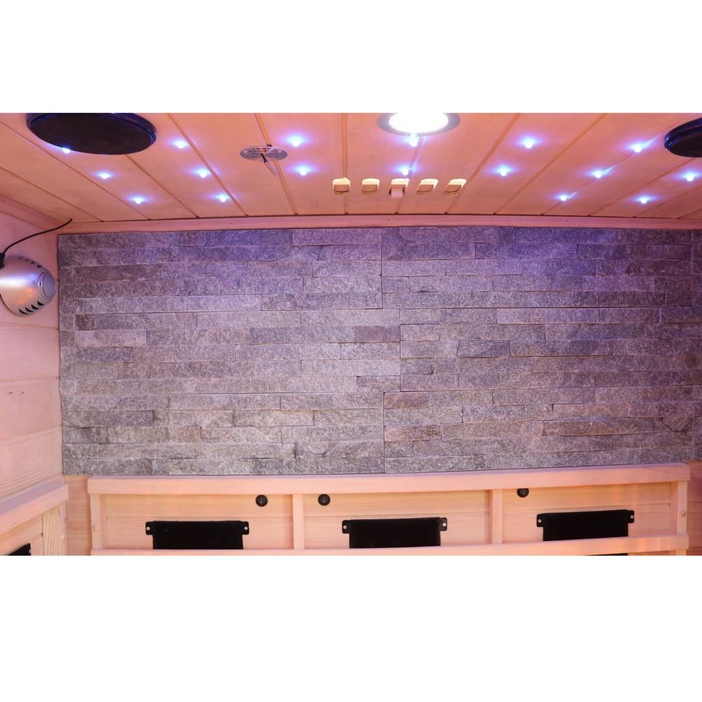 Dewello Infrarotkabine Infrarotsauna MILTON 135cm x105cm x 190cm Vollspektrum