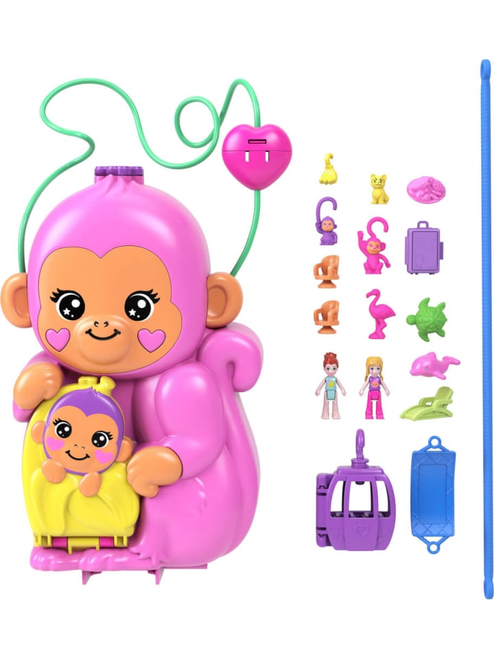 Polly Pocket Spielfiguren mini Affenmama und Baby, ab 4 Jahre günstig kaufen onesize