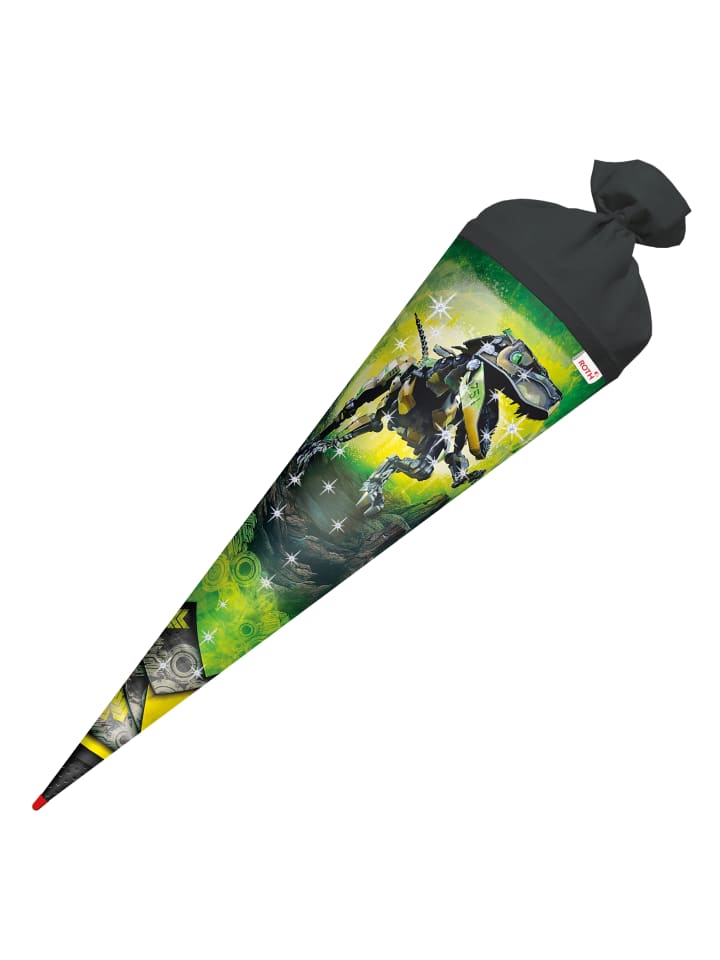 ROTH Schultüte groß Robo-Rex 70 cm, Glanzfolie in Grün günstig kaufen onesize