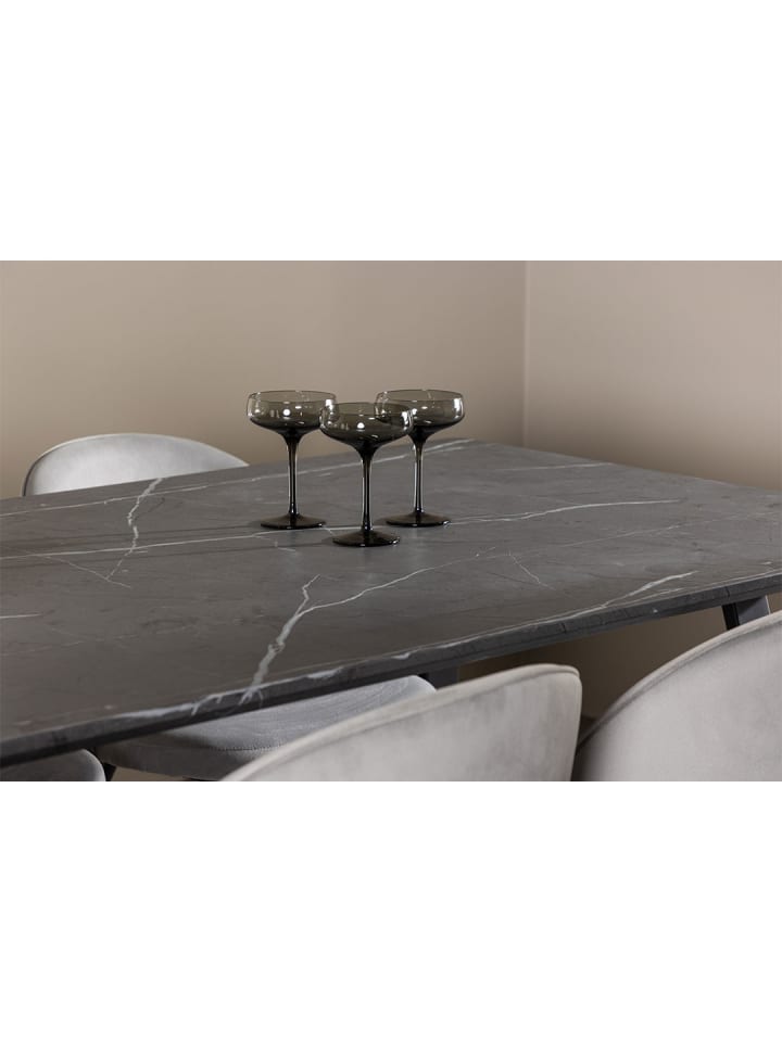 ebuy24 Essgruppe Malaga (7-teilig) Grau 200 x 90 cm günstig kaufen onesize
