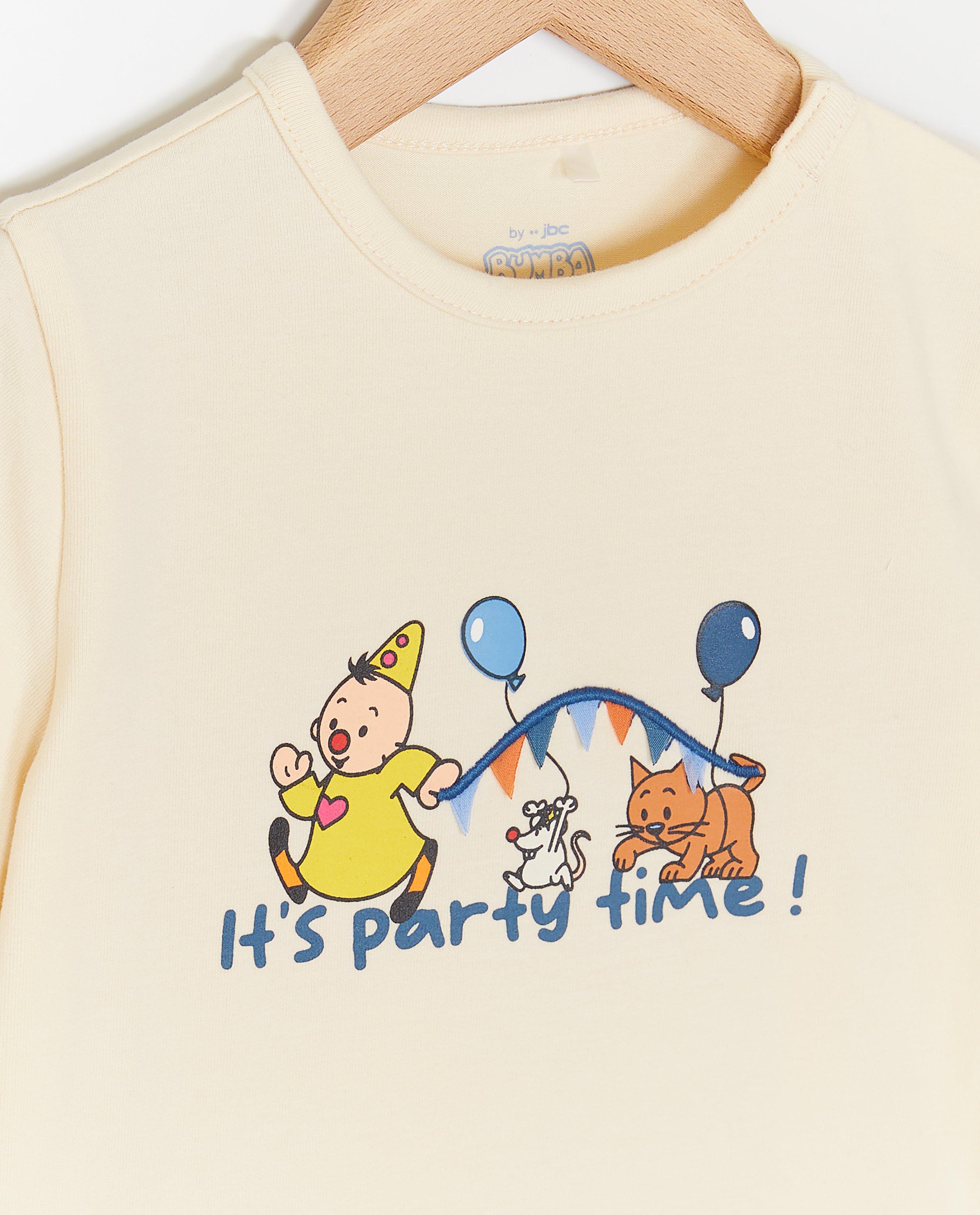 Bumba T-shirt med tryck Bumba vit