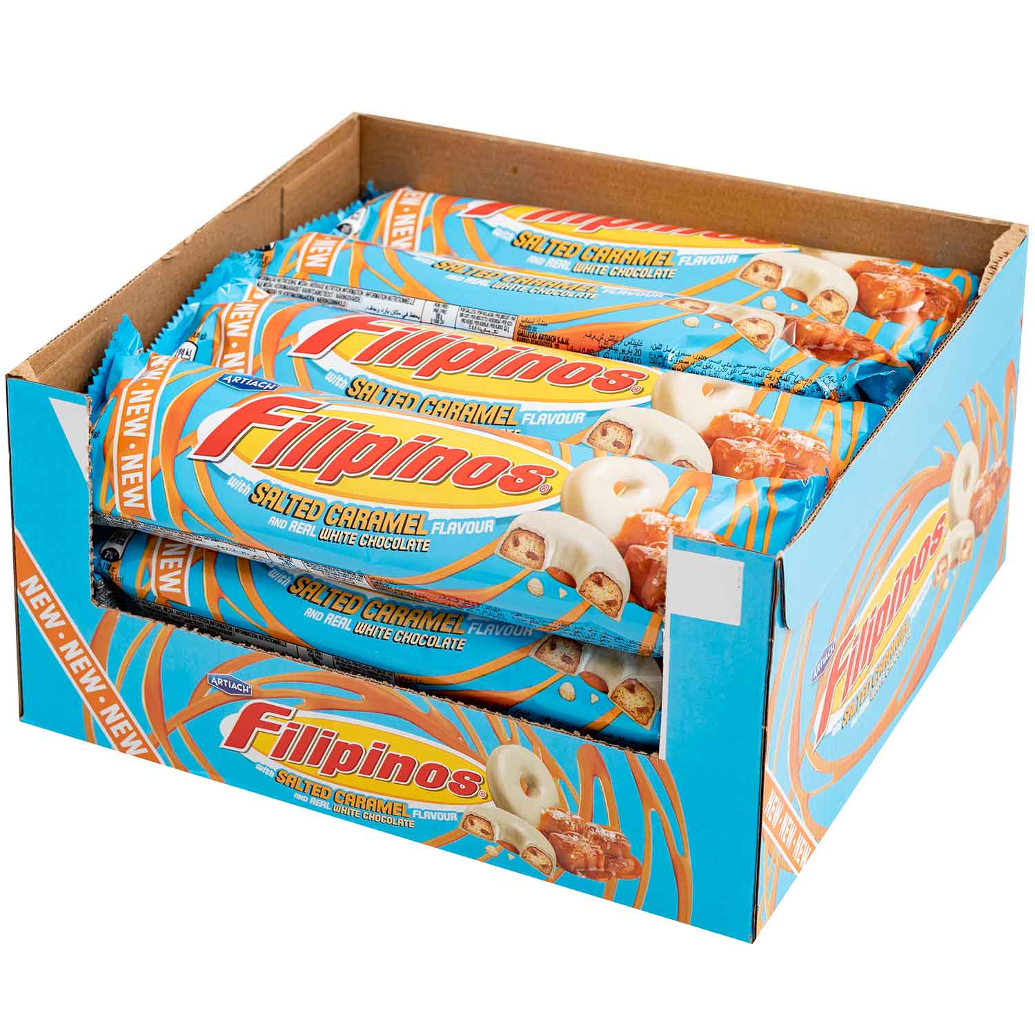 Filipinos White Chocolate and Salted Caramel 128g