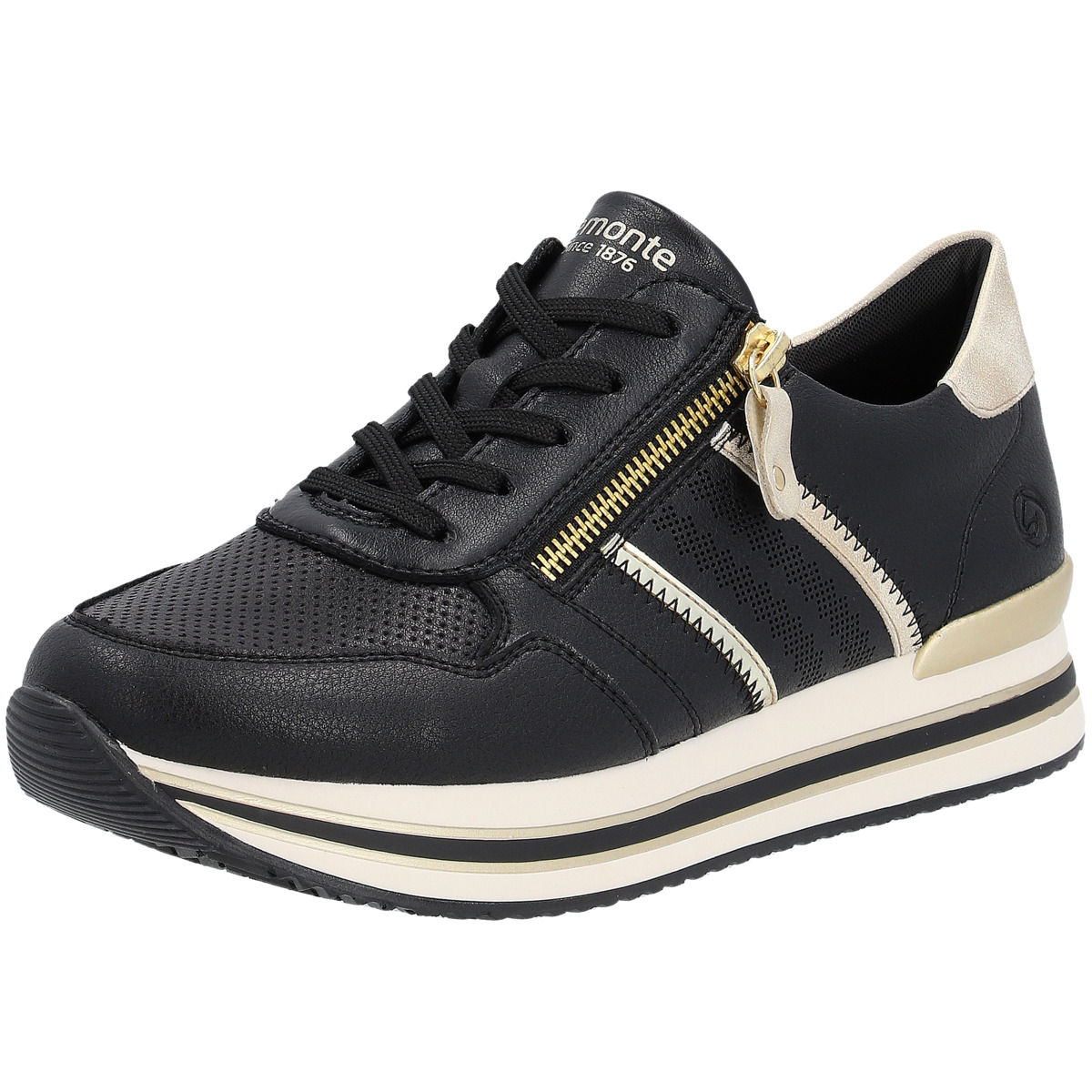 Remonte D1318 Sneaker Low schwarz