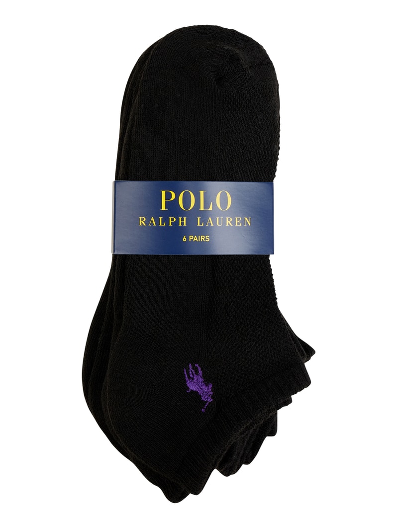Socken mit Stretch-Anteil im 6er-Pack in schwarz
