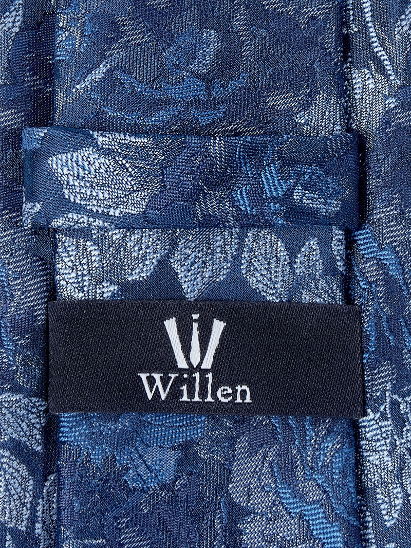 Krawatte aus Seide (7 cm) in marineblau