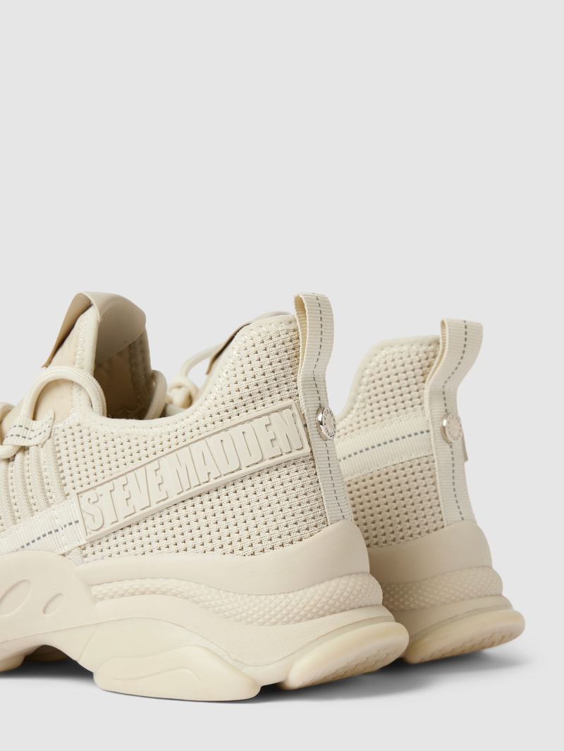 Sneaker mit Label-Details Modell 'MAC' in offwhite