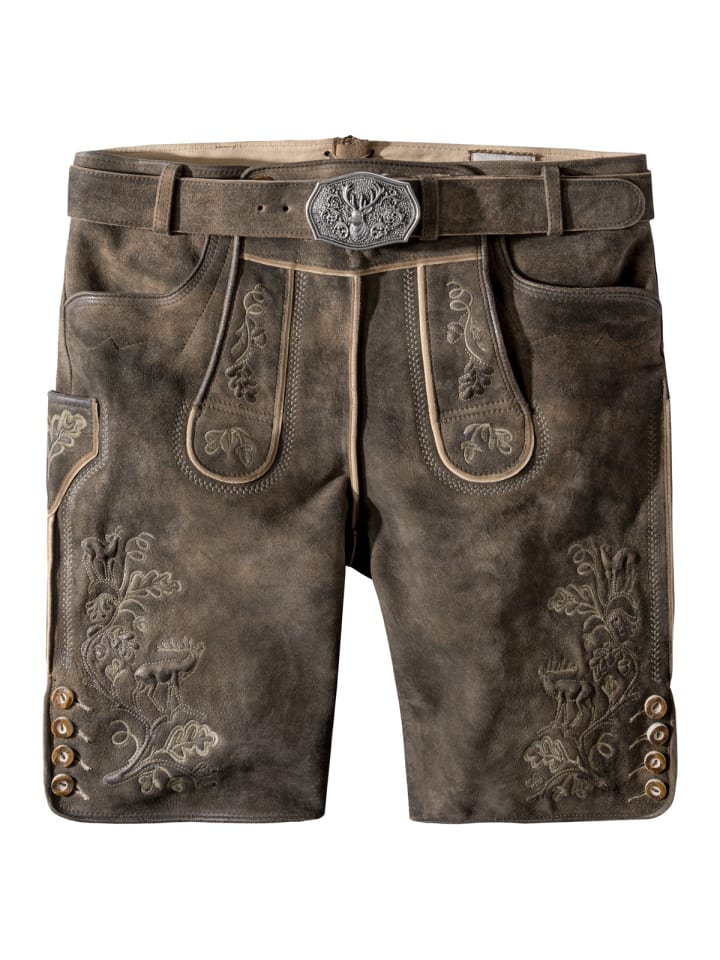 Stockerpoint Lederhose Bastian in dunkelbraun günstig kaufen