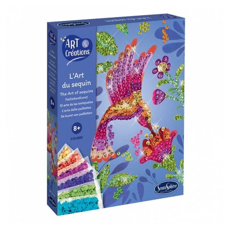 L'art du sequin Colibri, Art et créations Sentosphère