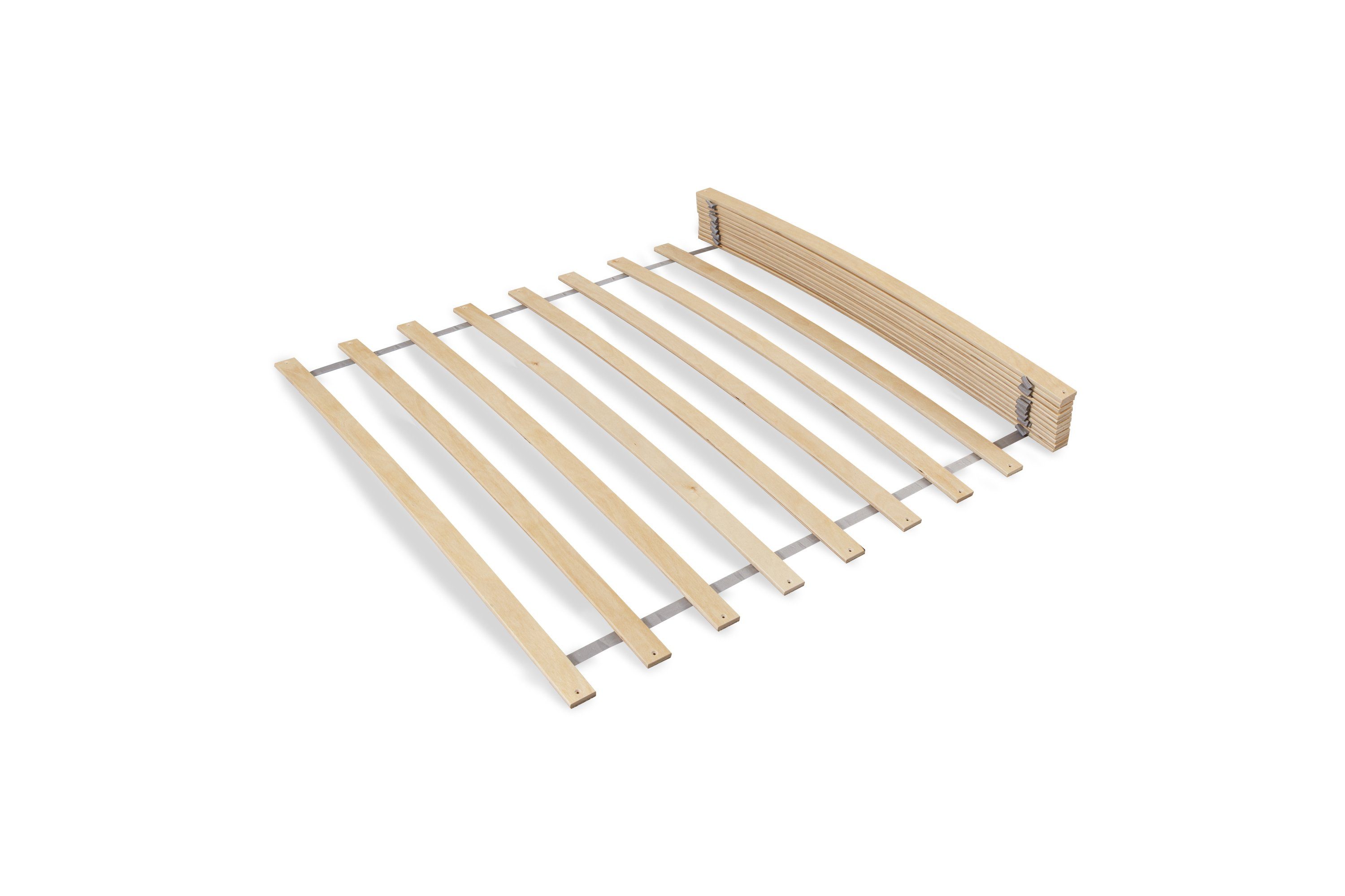 Rollrost Rollrost / Federleisten 90x200 cm (19 Leisten), Ticaa, Kopfteil unverstellbar, starr, Fußteil unverstellbar, starr