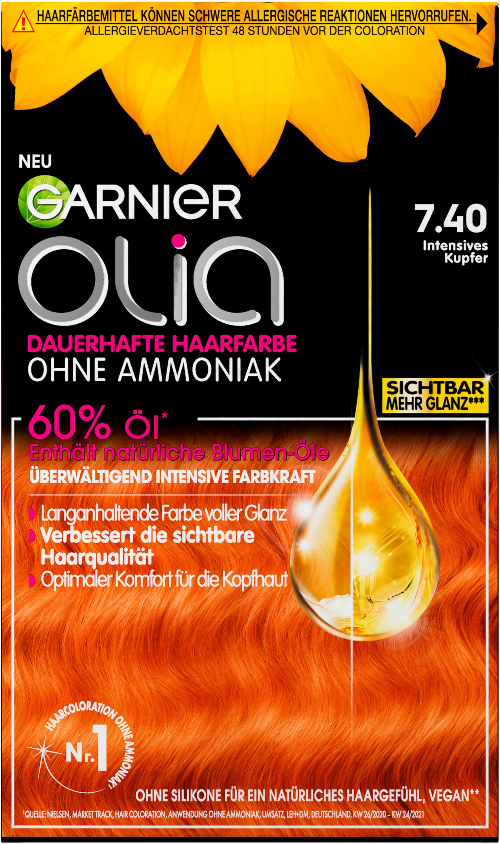 GARNIER Coloration Garnier Olia dauerhafte Haarfarbe, Set, 3-tlg.