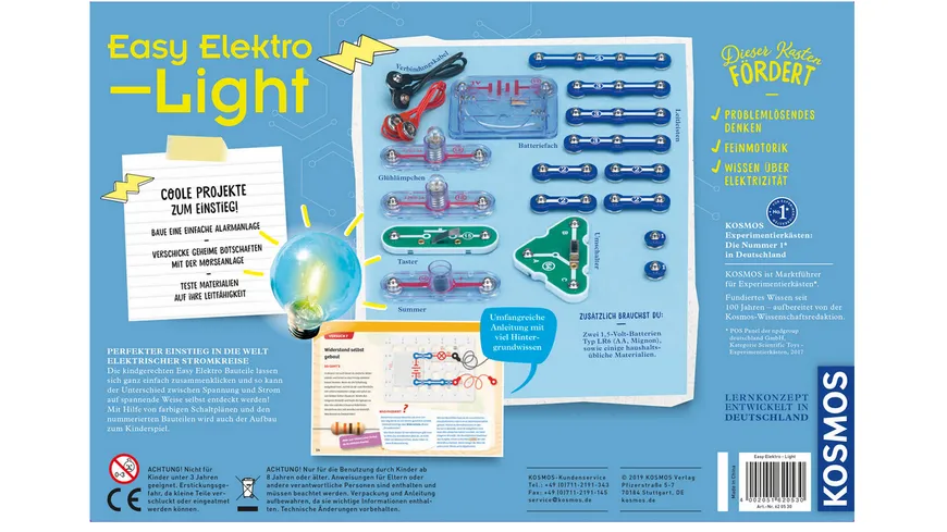 KOSMOS - Experimentierkästen - Easy Elektro - Light - Erste elektrische Stromkreise