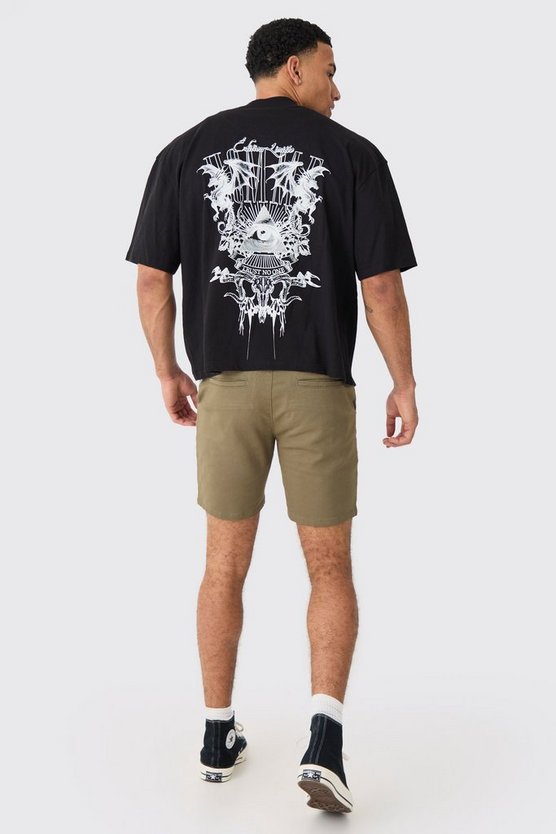 Skinny Fit Chino-Shorts
