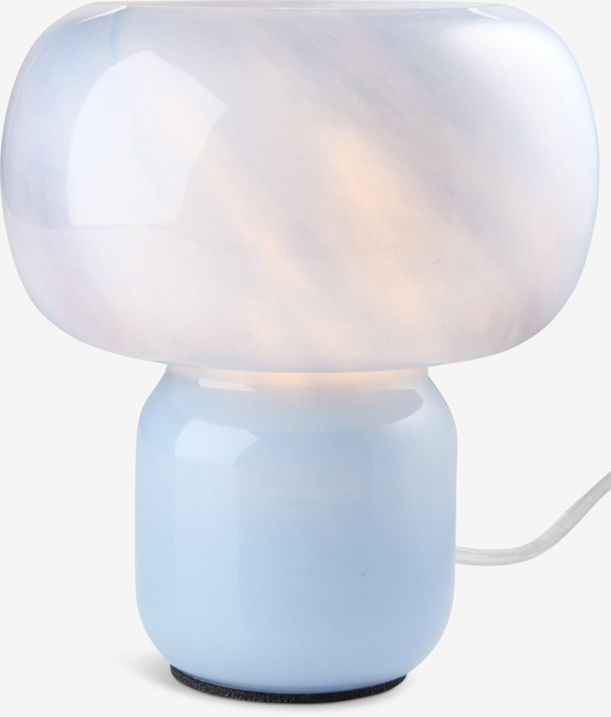 HJARNE Lampa stołowa HJARNE Ø16xH18cm niebieska