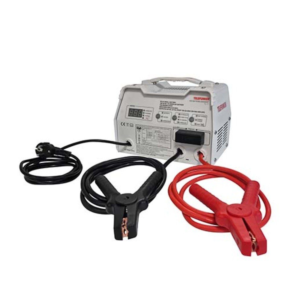 Telefunken Telefunken KFZ-Batterieladegerät TL 17 Autobatterie-Ladegerät (2,61 mA, Schutz gegen Kurzschluss Überlastung, autom. Batterietyperkennung)