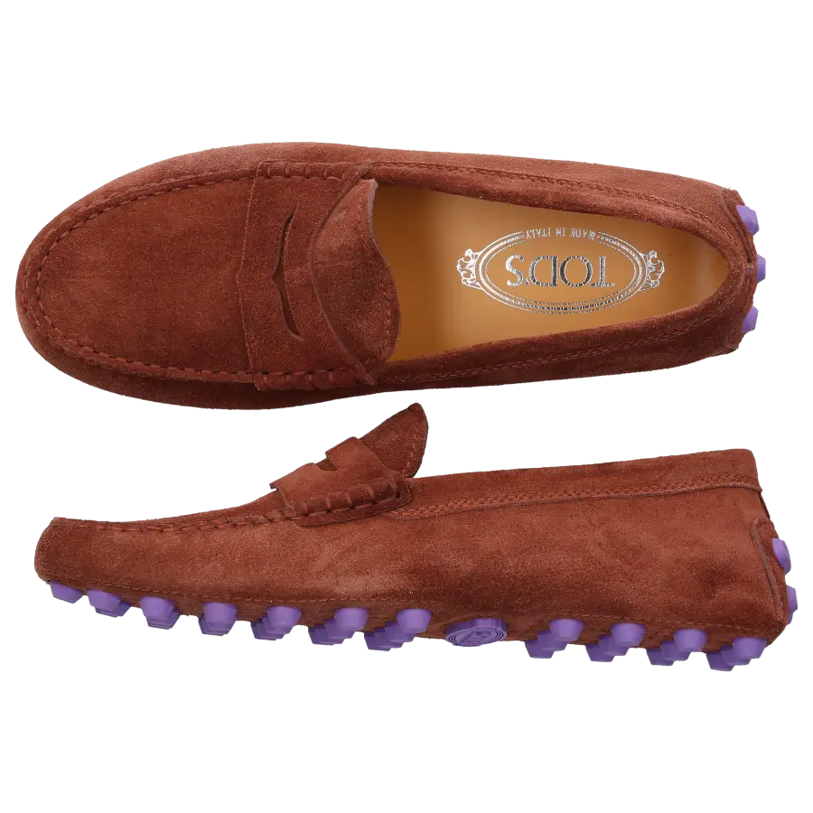 Tod's - Mokassins GOMMINO Veloursleder - braun