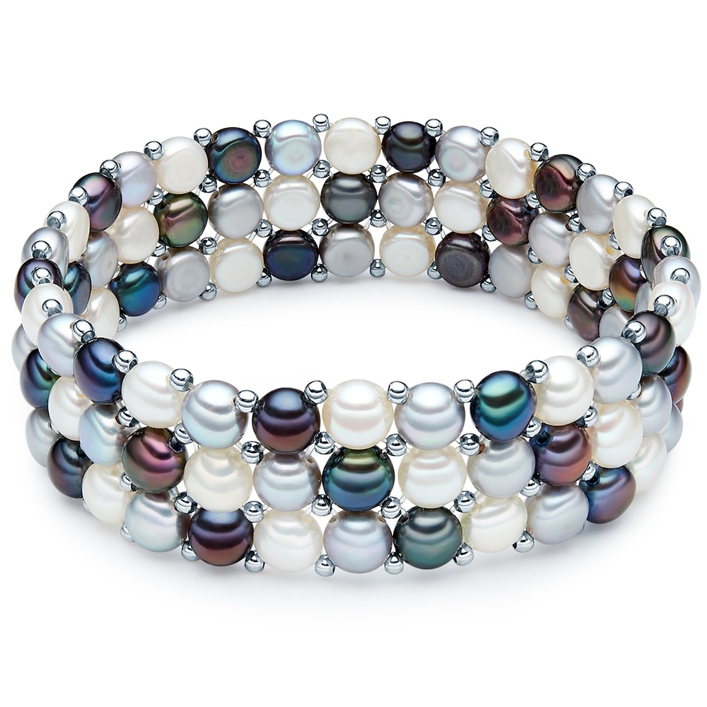 Valero Pearls Bracelet tendance Perle de culture d'eau douce Perle de culture d'eau douce en Mu Bracelet