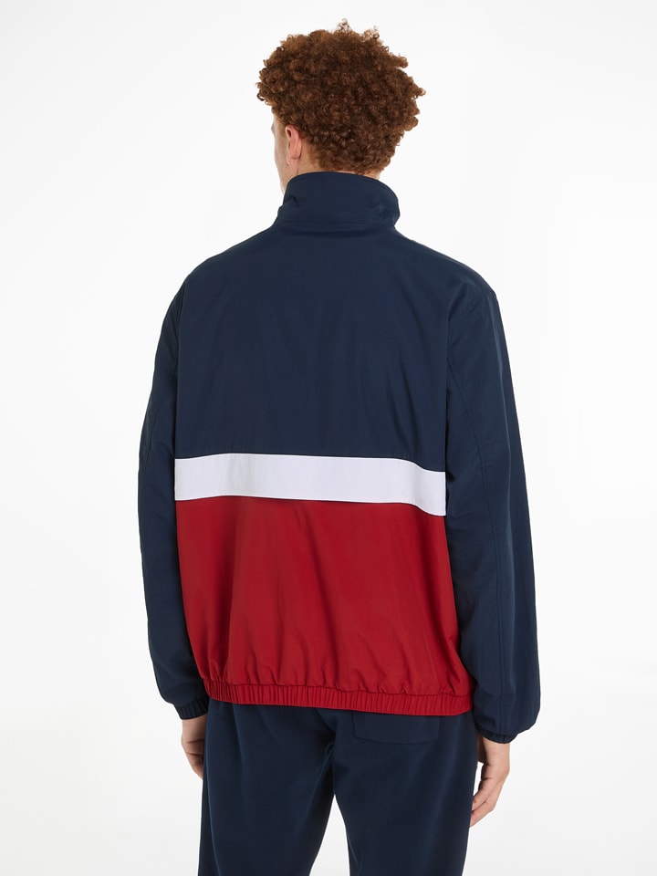 Tommy Hilfiger Übergangsjacke in Dunkelblau/ Rot günstig kaufen