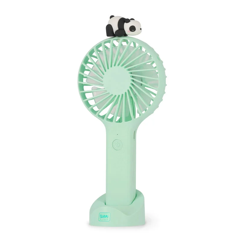 Ventilador portátil e recarregável com suporte - Mini ventilador