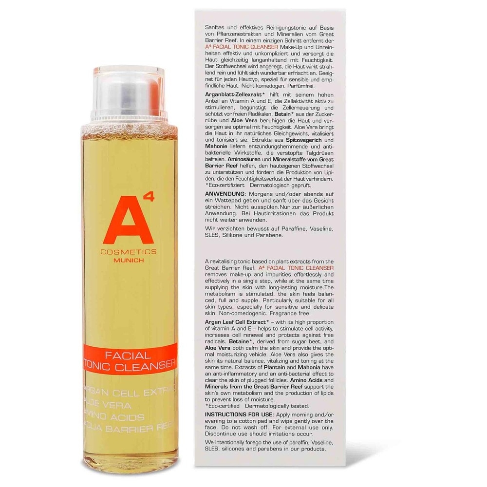 A4 Cosmetics Facial Tonic Cleanser Lotion tonique