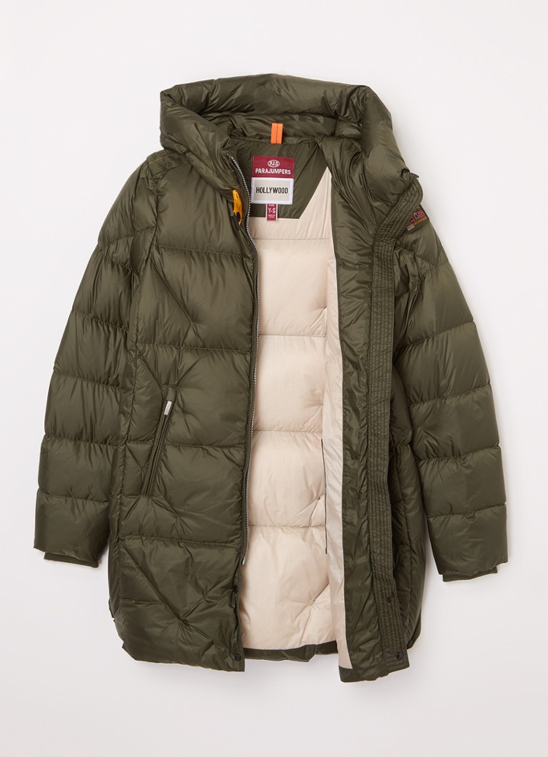 Giacca trapuntata Parajumpers Janet con cappuccio e logo