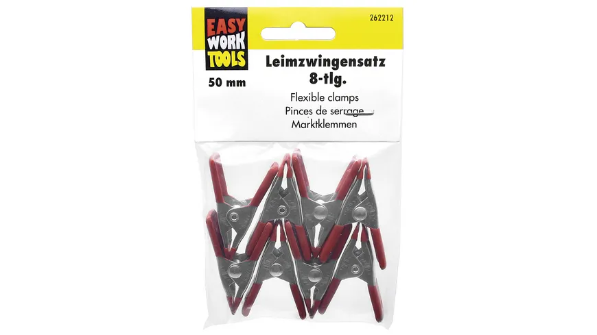 EASY WORK Leimzwingensatz 50mm 8-teilig