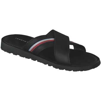 Tommy Hilfiger Criss Cross Mix Sandal in schwarz