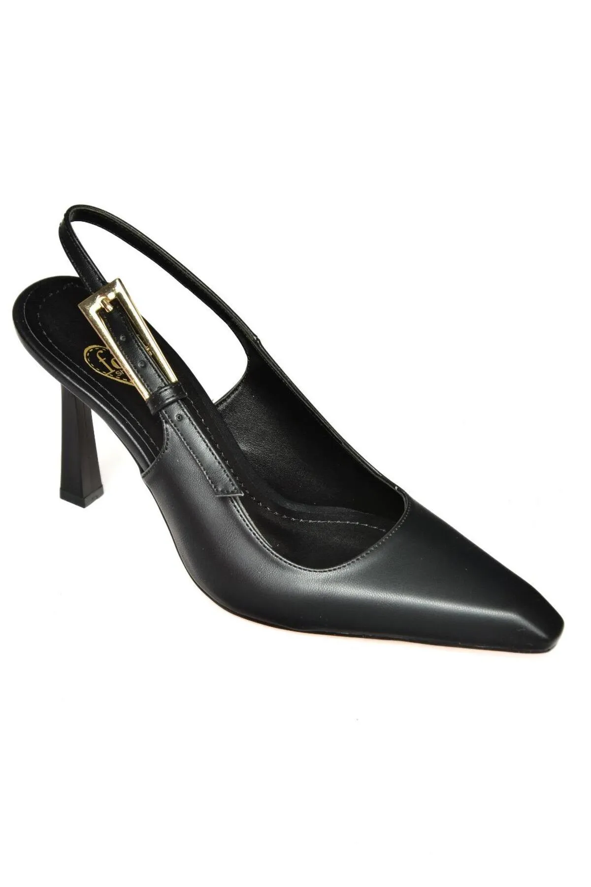 Fox Shoes  S752084909 Schwarze Damenschuhe mit dicken Absätzen