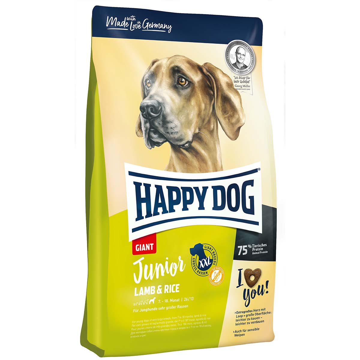 Happy Dog Supreme Junior Giant Lamb & Rice 15kg bei ZooRoyal