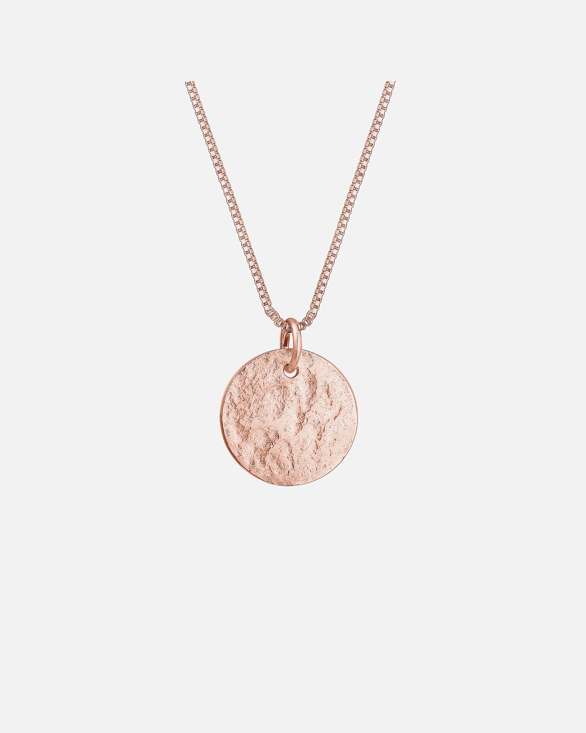 Elli női kalapált plakett medál 925 sterling ezüstből