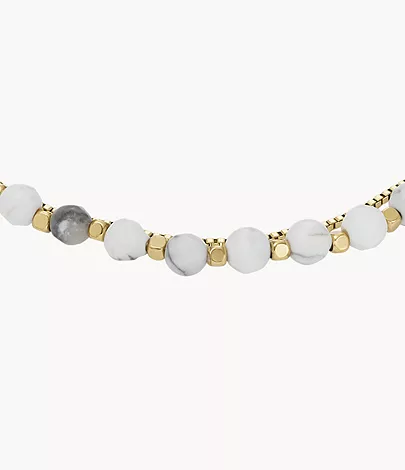 Fossil Armband All Stacked Up Beads Howlith